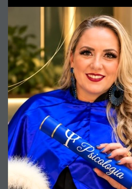 Andressa Agnes Dalbianchi, psicóloga e neuropsicóloga, em sua formatura